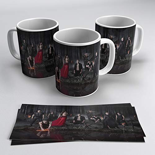 Tritó Design Taza de Cerámica Vampiricas con decoracion y para amantes de las cronicas, Coleccionable (I) Tritó Design Taza de Cerámica Vampiricas con decoracion y para amantes de las cronicas, Coleccionable (I)