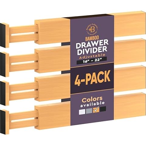Bambüsi Adjustable Bamboo Drawer Organisers Cover