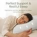Memory Foam Pillows Queen Size Set of 2 - Cooling Bed Pillows for Sleeping - Back, Stomach, Side Sleeper Firm, Comfy Cool Shredded - 2 Pack, Rayon Derived from Bamboo
