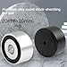 HiFi Speaker Spike Pads, 4 pcs Aluminum 0.8in*0.4in Speaker Isolation Feet, Audio Shock Absorber, Hi-end Stand Feet Turntable Isolators with Non-Slip Rubber for Amplifier DAC Subwoofer Recorder CD