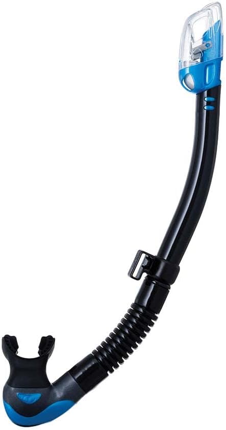 TUSA SP-0101 Hyperdry Elite II Scuba Diving Snorkel Black/Fishtail Blue