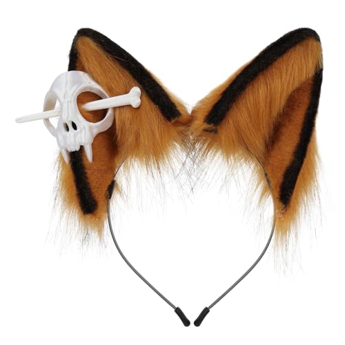 Adolala Furry Animal Ear Headband Fox Wolf Dog Faux Fur Costume Accessory for Halloween Cosplay by Adolala - Used condition - US$13.87