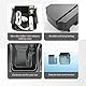 CDEFG Kompatibel mit VW Polo AW Taigo 2018-2024 2025 Mittelkonsole Armlehne Aufbewahrungsbox Handschuhfach Polo 2025 Aufbewahrung Auto Center Console Organizer Tray Polo AW Zubehör (Schwarz)
