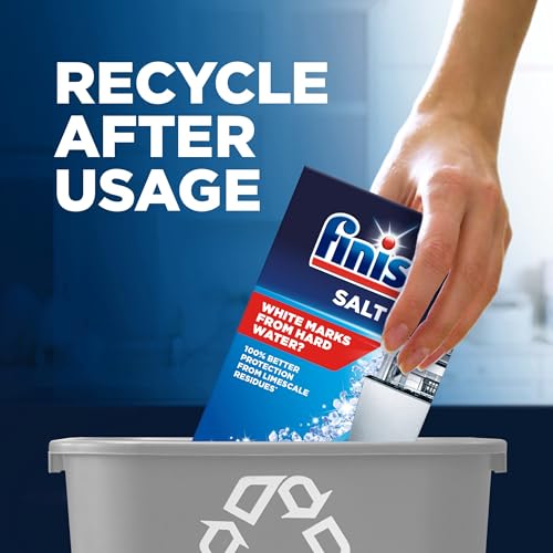 Image of Finish Dishwasher Salt Box and bag | Prevents Limescale Build Up | Effective against Hard Water | 4kg (2 x 2kg)