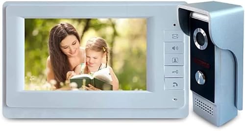Système d'interphone vidéo filaire couleur 17,8 cm pour écran intérieur domestique 700 TVL Caméra extérieure Vision nocturne infrarouge Cover