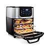 Princess 2-in-1 Air fryer Oven DeLuxe - 62.2% much less power use- 11 L capability - 1800W - 65-200°C - 10 programmes - Incl. rotating basket & spit - 3 baking trays/crumb tray - Take care of - 182075