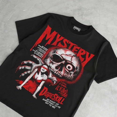 Image of DopeSkill Halloween Graphic Tee Streetwear Hip Hop Hypebeast Unisex T-Shirt Sneaker Colour Matching Shirts Spooky Graphic