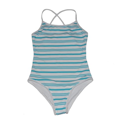 vineyard vines Girls Binding One Piece Stripe Swimsuit S Small 7-8 Multi