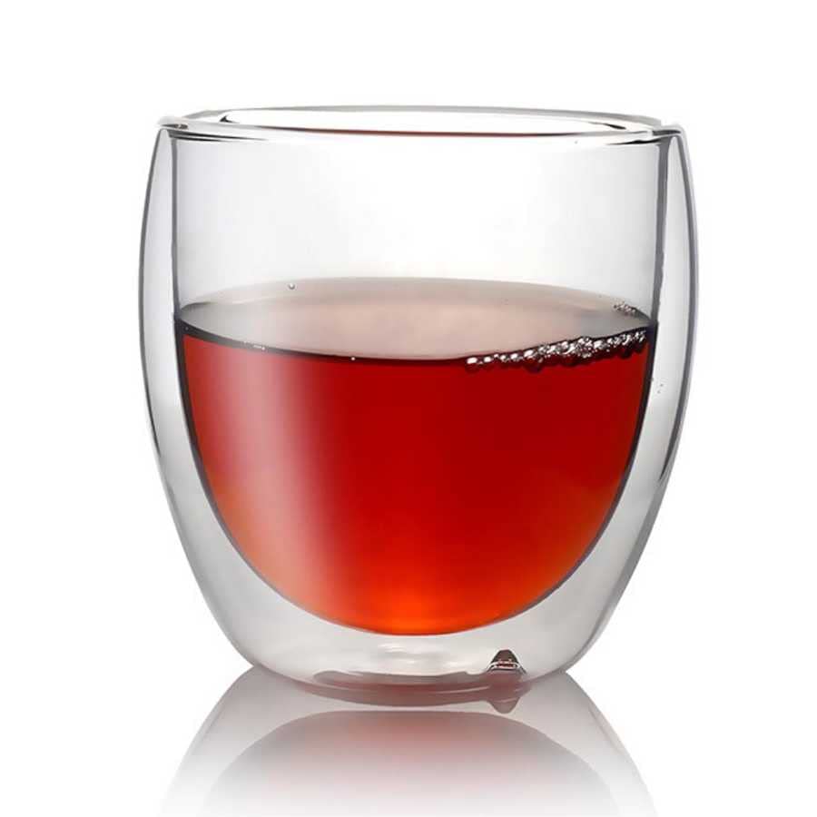 Epinox Çift Cidarlı İki Katmanlı Çift Camlı Bardak, Kupa, Borosilikat Cam, Yalıtımlı, 250 ml