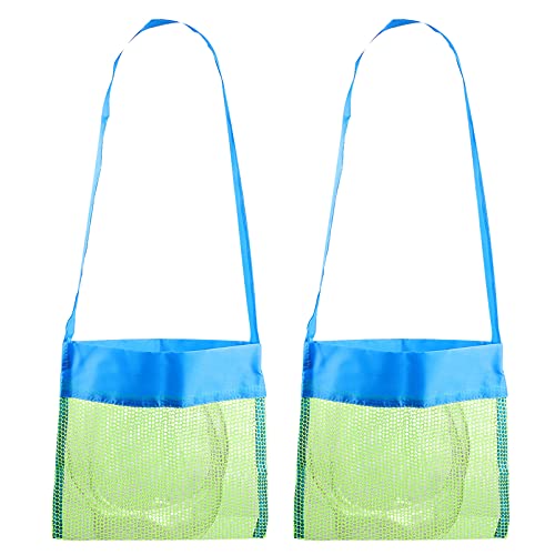 TOYANDONA 2Pcs Crianças Brinquedo Praia Net Shell Saco Organizador de Armazenamento De Brinquedo Col