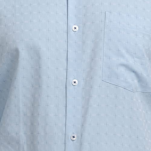 Image of Park Avenue Men's Full Sleeve Slim Fit Medium Green Formal Shirt