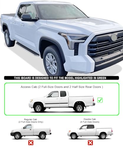 Estribos laterales de aluminio APS 6 pulgadas para Toyota Tundra miniatura 2