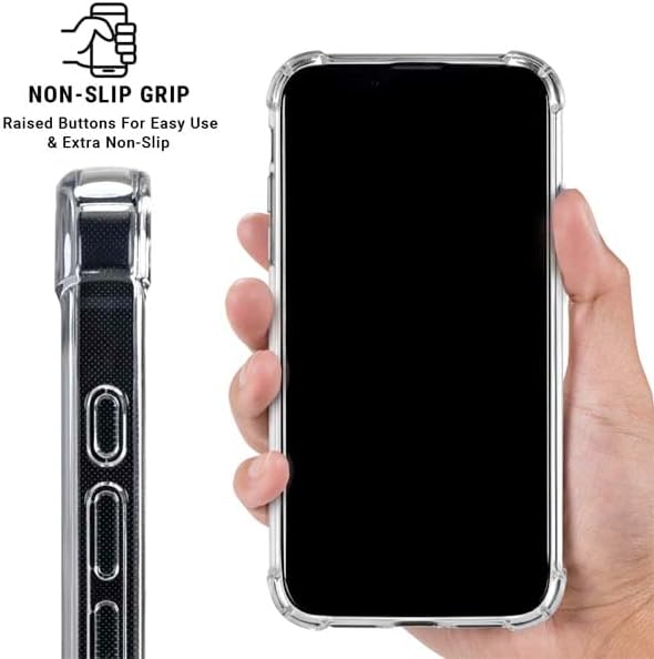 Skinit Clear Phone Case Compatible with iPhone 17 - Officially Licensed NFL Detroit Lions Large Logo Design