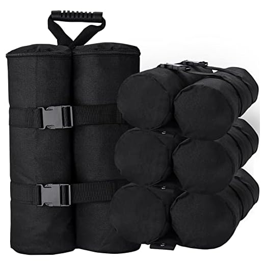 Best thing to anchor your umbrella Set of 4 Extra Large Canopy Weight Bags