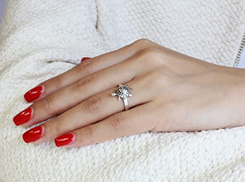 CloseoutWarehouse Sterling Silver Solitaire Wood Turtle Ring4
