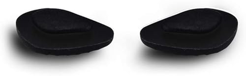 Coffee tree 3 pares de almohadillas de silicona premium para lentes Nike (negro)