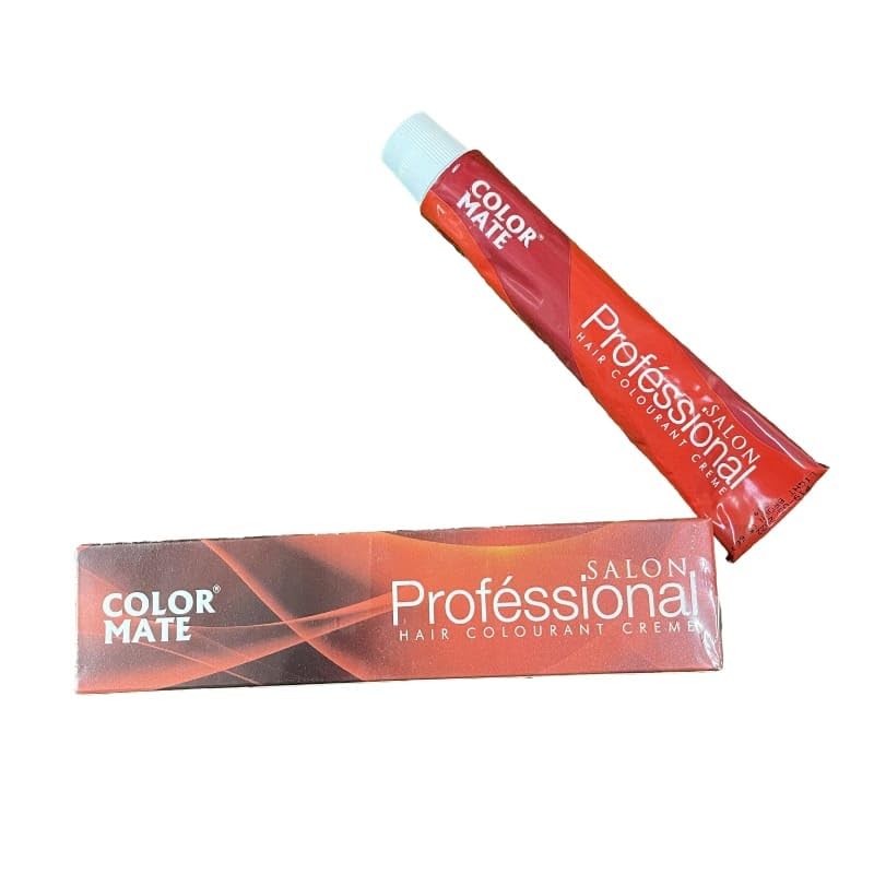 Color Mate Salon Professional Hair Colourant Creme (3 tubes x 80gm each) (Natural black 1.0)