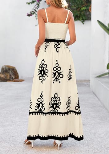 Image of PRETTYGARDEN Women's Summer Boho Maxi Dress Floral Sundresses