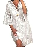 Es kann als locker Minikleid getragen, süß und modisch. Ideal für den Sommer, mit einem Paar Bohemian Flats oder High Heels , machen Ihre Beine Gerade und schlank