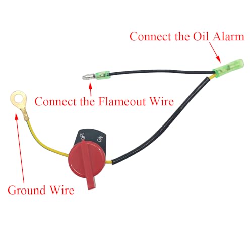 Image of WOTIAN Engine On Off Stop Switch Compatible with Champion Predator Firman Briggs and Stratton Honda and Clones GX160 GX200 GX212 GX225 GX240 GX270 GX340 GX390 3pcs
