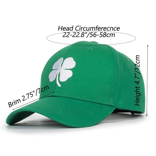 Green-Clover-Ponytail-Baseball-Cap-for-St-Patricks-Day-Adjustable-Holiday-Shamrock-Hat-for-Man-Woman