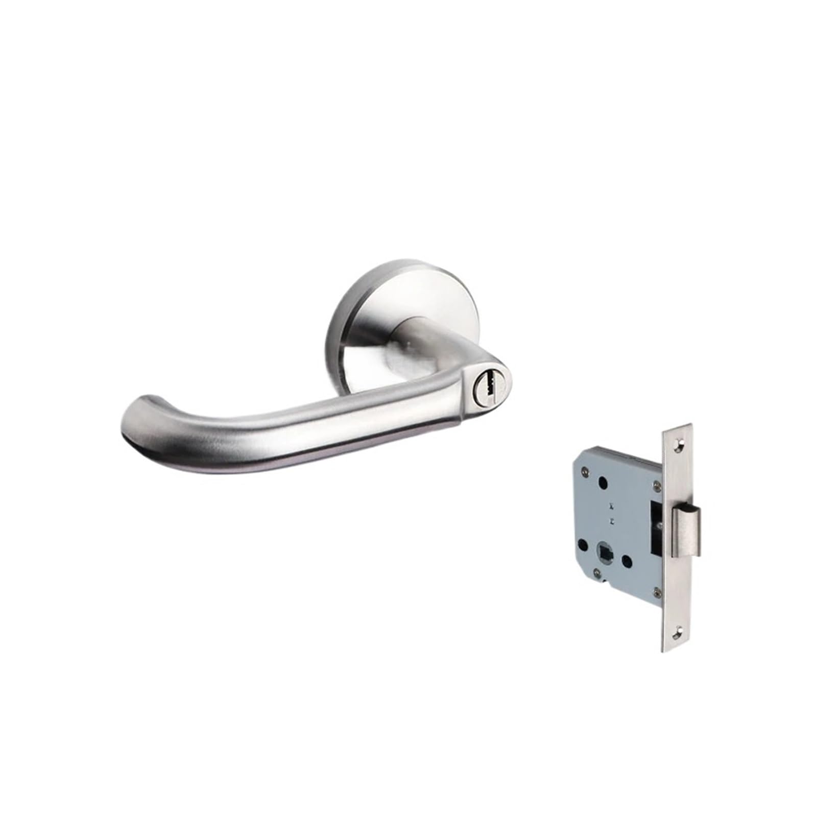 OPTEPYOE Door Lock with Key fire Door Silent Handle Home(8818-with Key)