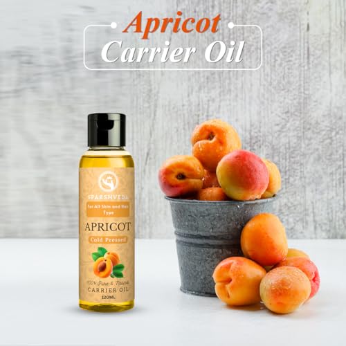 Image of Apricot Oil | 100% Pure Cold Pressed Kernel Oil for Glowing Skin & Soft Hair | Rich in Vit A E, Moisturizes, Reduces Wrinkles & Strengthens Hair | All Skin Types | 120 ml