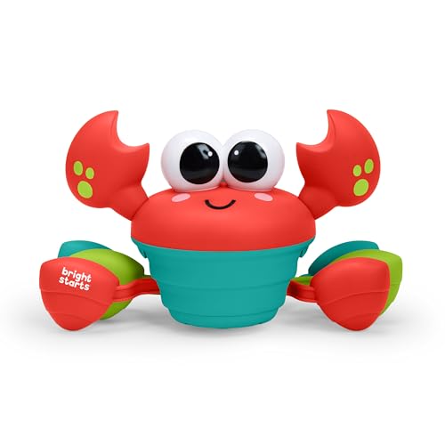 Bright Starts Crabe qui Marche Bébé Rockin’ Crawling Crab, Jouet Interactif avec Musique et...