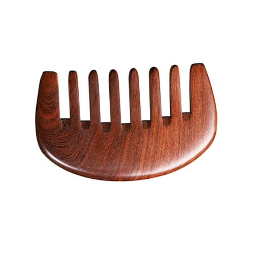 DONFAMDS Portable Wooden Massage Comb Sturdy Wide Tooth Scalp Massager for Hair Care Natural Sandalwood Design for Relief and Comfort Lightweight Easy to Use