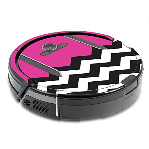 Image of MightySkins Skin Compatible with Shark Ion Robot R85 Vacuum Minimum Coverage - Hot Pink Chevron | Protective, Durable, and Unique Vinyl Decal wrap Cover | Easy to Apply, Remove | Made in The USA