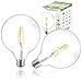 Produktbild LUMILED G125 E27 LED Vintage Lampe 8W (Entspricht 75W), 880 Lm transparentes Glas Leuchtmittel Kugelförmig 3000K Warmweiß Licht Traditionelle Globe Birne 360° Retro Glühbirnen Filament 2er-Pack