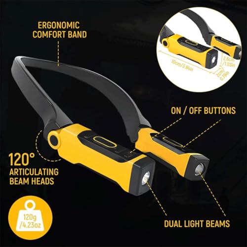 Lámpara de lectura nocturna sin manos para evitar fatiga visual con luz de cuello USB 5