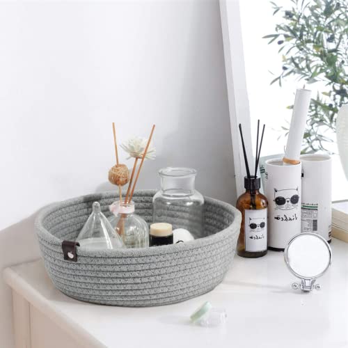 image for Goodpick 3pack Small Basket - Woven Storage Basket for Living Room Bat