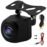 AHD 720P Color HD Reversing Camera, 4K Reverse Camera with Night Vision 170° Wide-Angle Lens Front/Rear View Cameras IP68 Waterproof Backup Cam for Cars Trucks Vans for Most Car Models(RCA Input 12V)