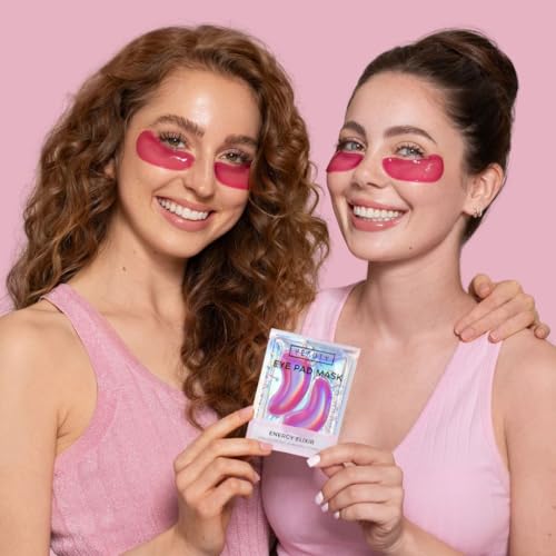 YEAUTY ENERGY ELIXIR EYE PAD MASK, die superweichen Augenpads mit dem luxuriösen Anti-Aging Serum ausVitamin C, Hyaluron und Pink Grapefruit reduziert Augenringe und glättet die Augenpartie