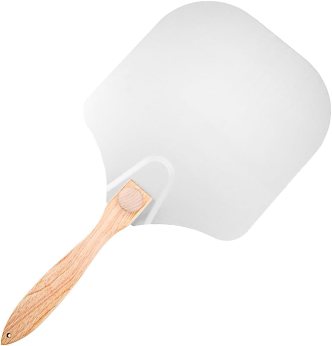 Wakauto Foldable Aluminum Pizza Peel Pizza Transfer Spatula with Detachable Handle for Baking and Restaurant Use with Storage Box Random Color