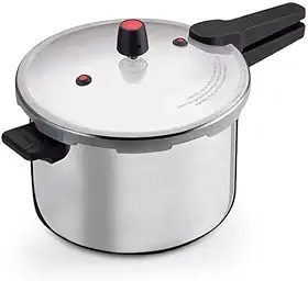 Panela de Pressão Grande 10L Fechamento Externo Alumínio Resistente Cozinha Industrial e Familiar