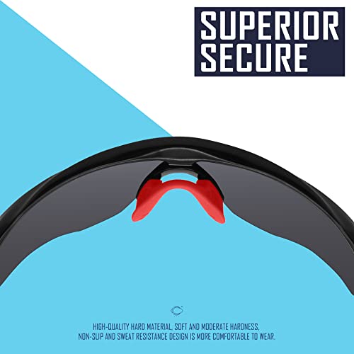 Image of SAUCER Replacement Nose Pieces Pads & Earsocks Temple Sleeve Rubber Kit for Oakley M2 Frame | M2 Frame XL Sunglass