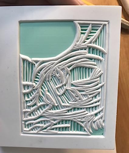 Tosnail 16 Pack 4" X 6" Rubber Stamp Carving Blocks, Soft Rubber For Beginners And Professional Craft Project - Green #TOP7