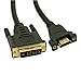 MyCableMart 10inch Panel-Mount HDMI Female/DVI-D Combination Cable (30 AWG),Gold Plate