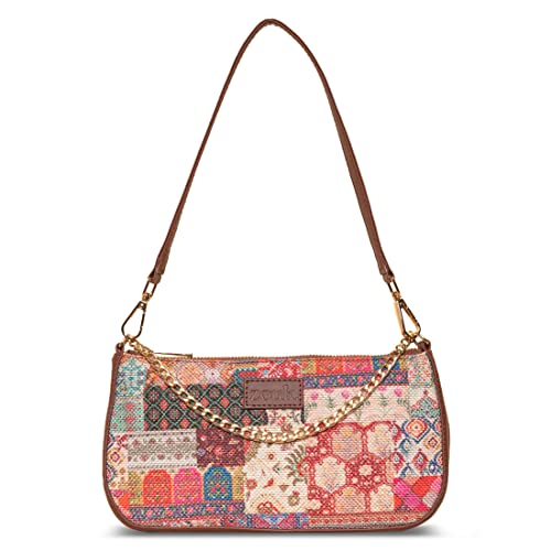 ZOUK Printed Women’s Handcrafted Vegan Leather Mini Shoulder Bag