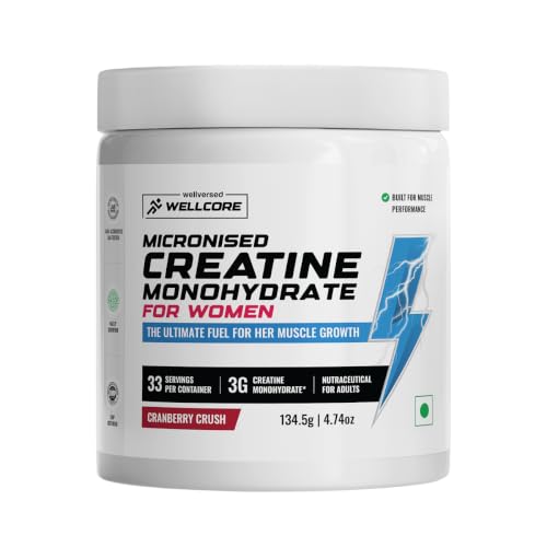 Wellcore Creatine Monohydrate 33 Servings, Cranberry Crush - Image 2