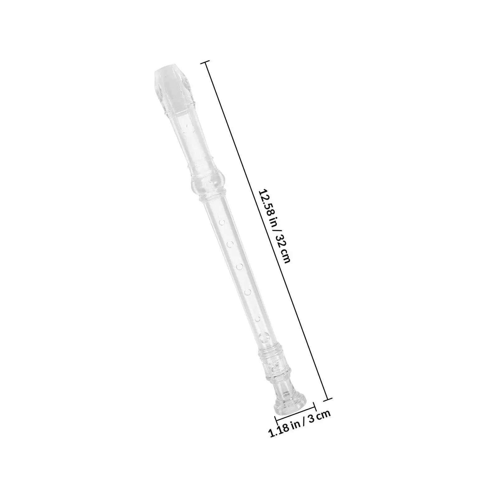 Tradizione Flauto Dolce Flauto Dolce Soprano Trasparente A 8 Fori Per Principianti Strumento Musicale Leggero In Plastica ABS