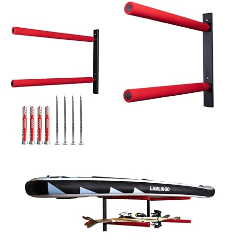 Pallit BRACKET-D doppelte Wandhalterung für Dachboxen, Kanus & Surfboards – Platzsparende Aufbewahrung für Garage & Keller – Max. Tragkraft 40kg – Universale Halterung für Sperrige Gegenstände