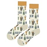 MAC BEEN Comida Y Bebida I Beer Chaussettes Hautes Amusantes Unisexes avec Dessins Taille Unique 37-44, Nourriture et Boisson I, Mixte