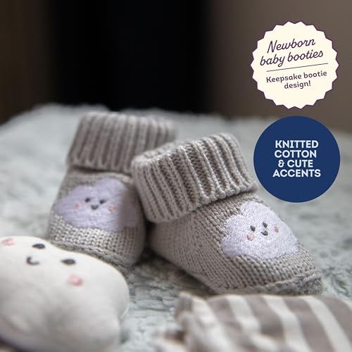 Fruit of the Loom Layette Collection - Knit Baby Bootie - Cloud