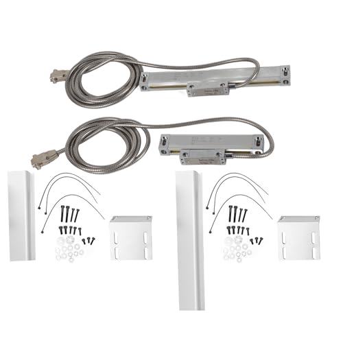 Échelle linéaire de lecture Échelle de lecture numérique haute précision 5 um Corps en alliage d'aluminium pour fraiseuse CNC Plage de mesure 50 mm 150 mm avec accessoires de