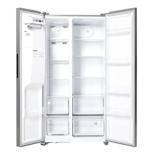 Nutrifrost FF2-69IMFS Side By Side Refrigerators With Ice Makers, 18.1 Cubic Feet No Frost Freestanding Freezer Fridge, 2 Doors Full Size Refrigerator thumb #6