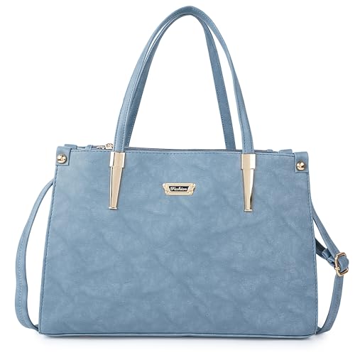 Lookout Fashion Sky Blue Womens Satchel Bag, Zipper Closure, Handbag with Shoulder Strap (B0CYXJB7FT) Amazon Price History, Amazon Price Tracker