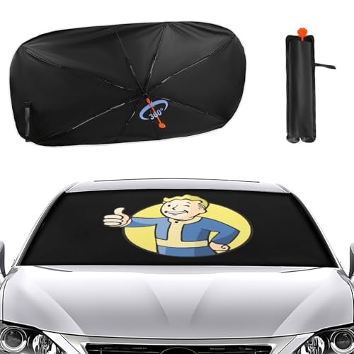 �ԗp�T���V�F�[�h �t�H�[���A�E�g Fallout 4 �J�[�T���V�F�[�h �P�^ �ԗp�p���\�� �t�����g�T���V�F�[�h ������� �܂��ݎ� �J�[�p�i �Ռ� �ՔM �ȒP���t�� �ėp Uv�J�b�g �l�G�Ή� 73��133cm